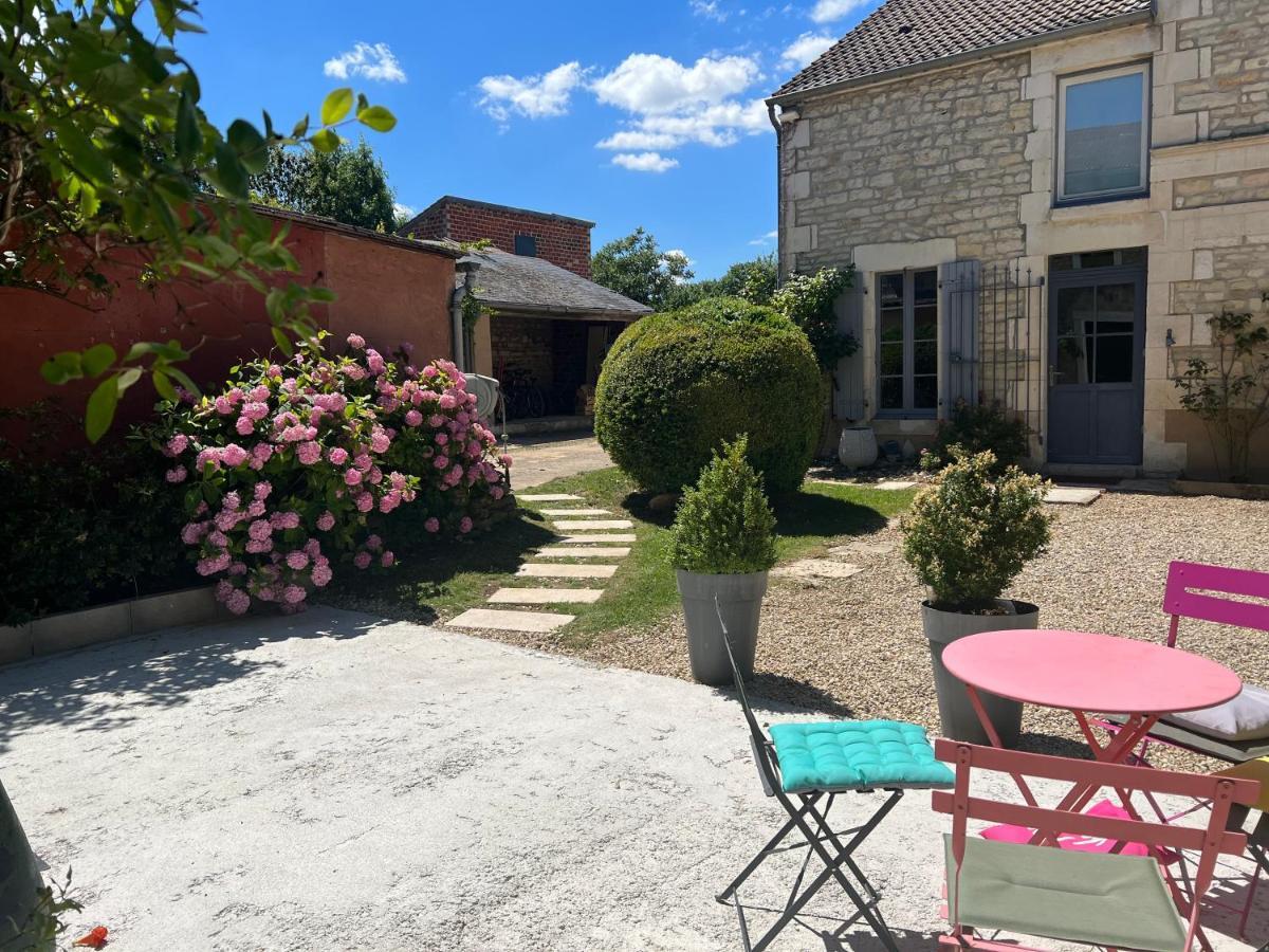 La Petite Maison De Celine & Frederic Avec Piscine A Préhy Buitenkant foto